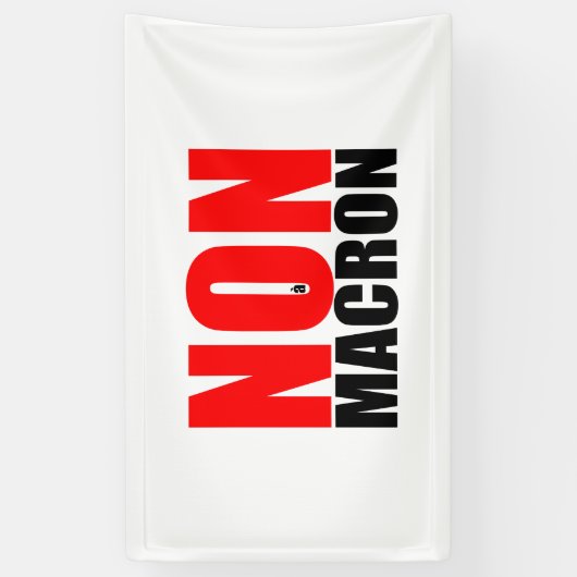NON à MACRON Open banner (Verticaal)