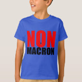 NON à MACRON T-shirt (Voorkant)