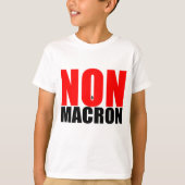 NON à MACRON T-shirt (Voorkant)