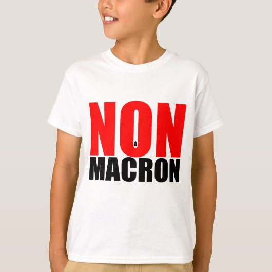 NON à MACRON T-shirt (Voorkant)