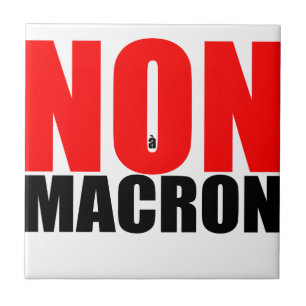 NON à MACRON Tegeltje
