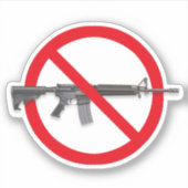 Non Aux Armes D'Assaut - Sticker De Contrôle Des A (Devant)
