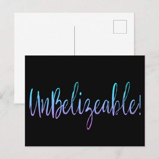 Non-Belizeable ! carte postale (Devant / Derrière)