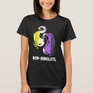 Non-binair Axolotl Genderqueer trots Lgbt non-bina T-shirt