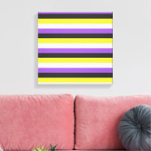 non-binair canvas afdruk (Insitu (Woonkamer))
