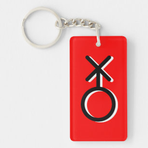 non-binair symbool gender homo seksualiteit identi sleutelhanger