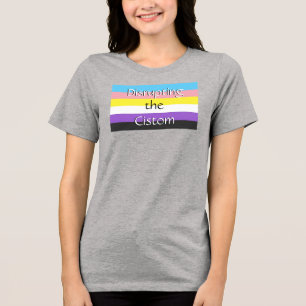 Non-binair verstoren van de douane Tri-Blend shirt