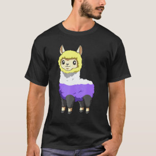 Non-binaire en genderqueer lama t-shirt
