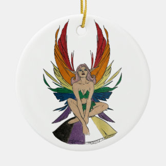 Non-binaire Faerie Keramisch Ornament