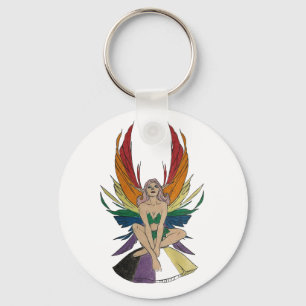 Non-binaire fee sleutelhanger