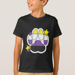 Non-binaire furry poot lgbtq maand gay rechten tro t-shirt