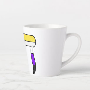 Non-binaire Pride-vlag Chai Latte Mok