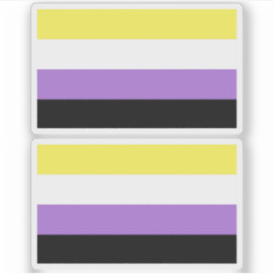 Non-binaire trots sticker