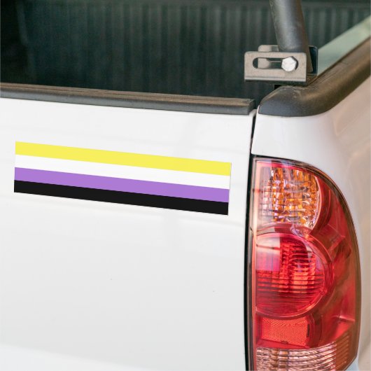Non-binaire trotsvlag bumpersticker (Op Truck)