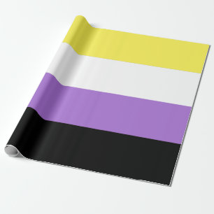 Non-binaire trotsvlag cadeaupapier