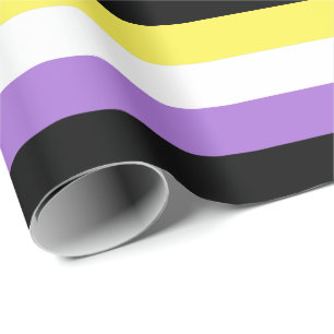Non-binaire trotsvlag cadeaupapier