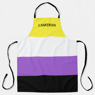 Non-binaire vlag monogram LGBT Schort