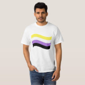 Non-Binaire Waving Flag T-shirt (Voorkant volledig)