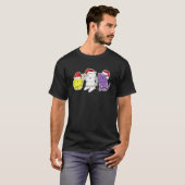Non Binary Cat Christmas Cats T-shirt (Voorkant volledig)
