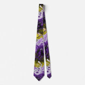 Non-Binary Dragon Damask - NonBinary Pride Vlag Stropdas (Voorkant)