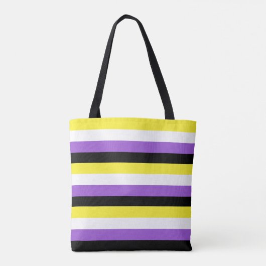 Non-binary Flag LGBT Canvas tas (Achterkant)