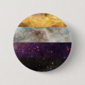 Non-binary nebula flag pin ronde button 5,7 cm (Voorkant)