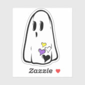 Non-Binary Pride Ghost Sticker (Vel)