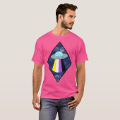 Non-Binary Pride UFO Classic T-shirt (Voorkant volledig)