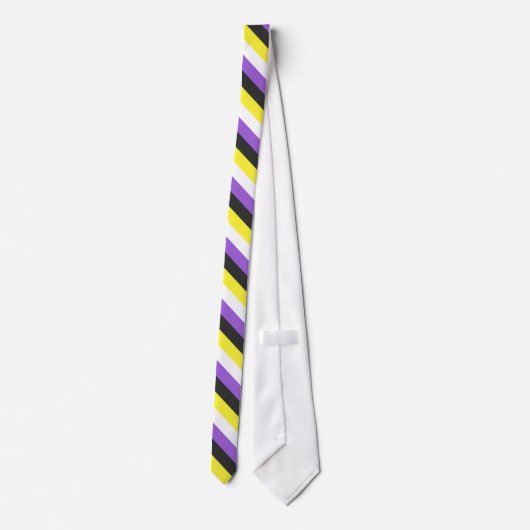 Non-Binary Pride vlag Stropdas (Achterkant)