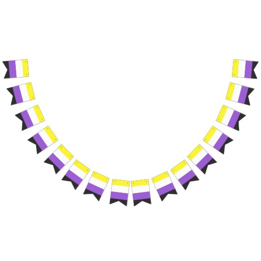 Non-Binary Pride vlag Vlaggetjes (Alle)