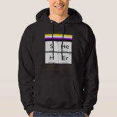 Non-Binary SHEHER Gender Pronouns Preference Ident Hoodie (Voorkant)