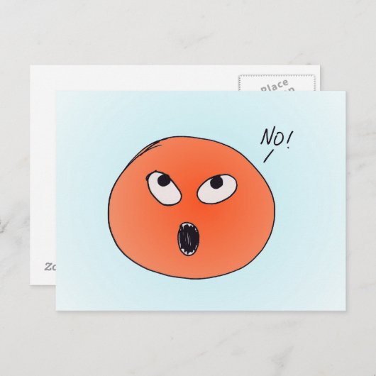 "Non !" Carte postale (Devant / Derrière)