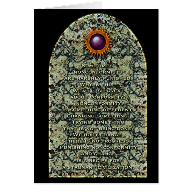 Non-Conformist-kaart (Voorkant)