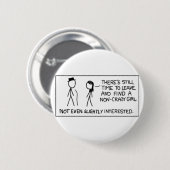 Non-Crazy Girl Ronde Button 5,7 Cm (Voorkant /achterkant)