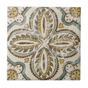 Non-Embellished Batik Square III Tegeltje