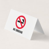 Non fumeur petit carte de visite plié (Dos)