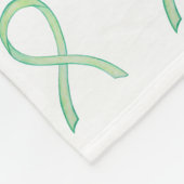 Non-Hodgkin Lymfoom Awareness Ribbon Blankets Fleece Deken (Hoek)