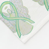 Non-Hodgkin Lymfoom Awareness Ribbon Blankets Fleece Deken (Hoek)