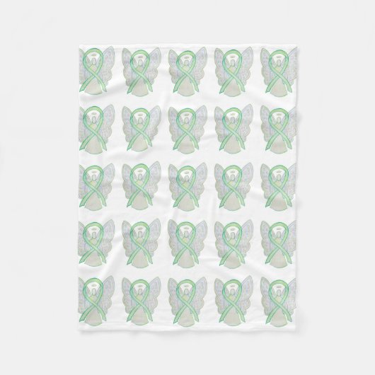 Non-Hodgkin Lymfoom Awareness Ribbon Blankets Fleece Deken (Voorkant)