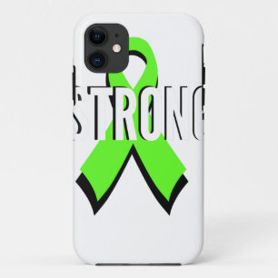 non-Hodgkin lymfoom limoengroen steun STERK iPhone 11 Hoesje