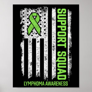 Non-Hodgkin-lymfoom ondersteunende squad-lymfoomka Poster