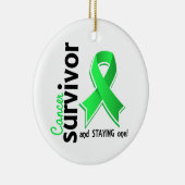 Non-Hodgkin lymfoom Survivor 19 Keramisch Ornament (Rechts)