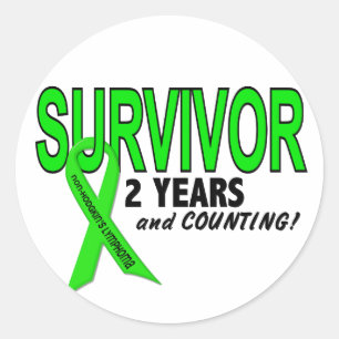 Non-Hodgkins Lymfoom 2 jaar Survivor Ronde Sticker
