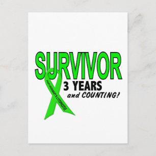 Non-Hodgkins Lymfoom 3 jaar Survivor Briefkaart