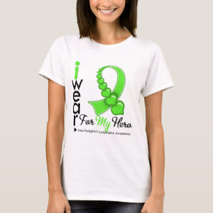 Non Hodgkin's lymfoom Ik Draag Lime Green HERO T-shirt