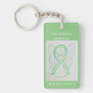 Non-Hodgkins Lymphoma Awareness Ribbon Sleutelhang Sleutelhanger