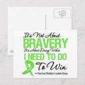 Non Hodgkins Lymphoma Battle Briefkaart (Voorkant / Achterkant)