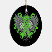 Non-Hodgkins Lymphoma Cool Wings Keramisch Ornament (Rechts)