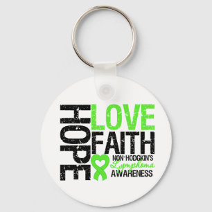 Non-Hodgkin's Lymphoma Hope Love Faith Sleutelhanger