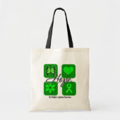 Non Hodgkins Lymphoma Hope Love Inspire Awareness Tote Bag (Voorkant)